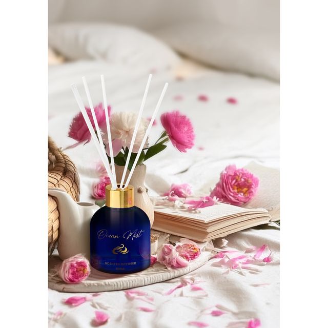 Pan Aromas Oriental Scented Reed Diffuser - Ocean Mist| Rakhi Gift for Brother & Sister