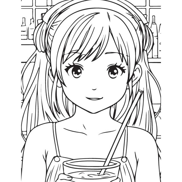 Dreamland Colour Your Own Manga Book 1 | With Free Manga Colouring Poster | Age 4+