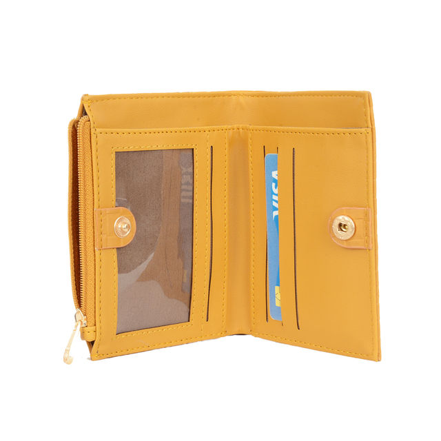 Baggit India Pvt Ltd | Women Small Yellow Two Fold Wallet