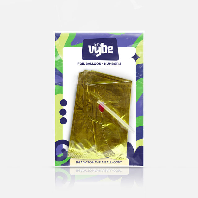 Let's Vybe Foil Balloon Number 2