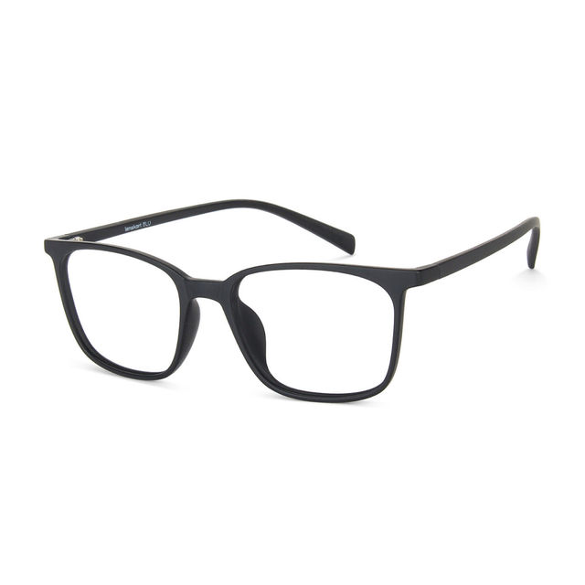 Lenskart Blu Unisex Solid Plastic Computer Glasses | Classic Black - M