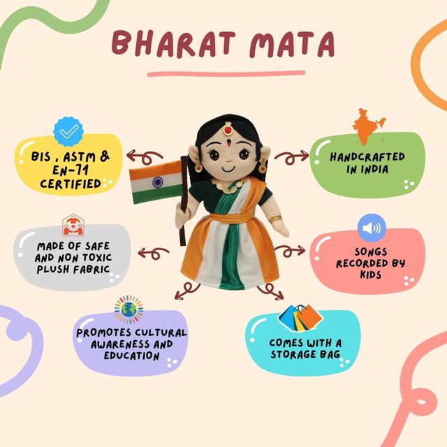 Panda's Box Musical Bharat Mata | Medium | 30 cm