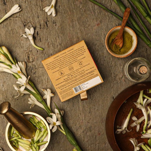 Phool Tuberose Dhoop Cones 100% Natural Certified Rajnigandha Cones