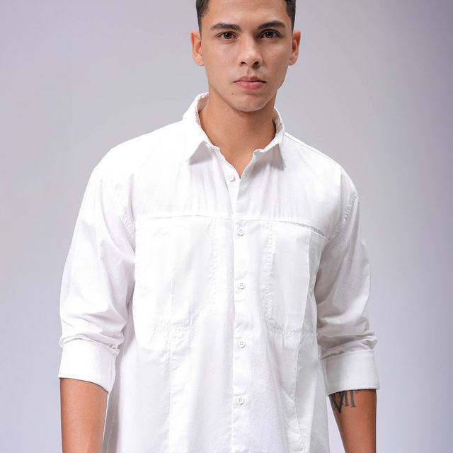 Buy The Indian Garage Co Men's Relaxed Fit Solid Resort Shirt