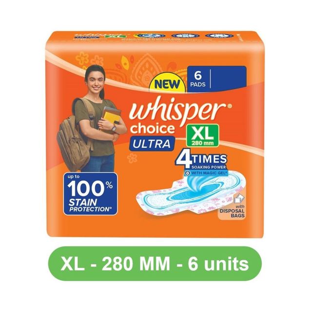 Whisper Choice Ultra XL Sanitary Pads
