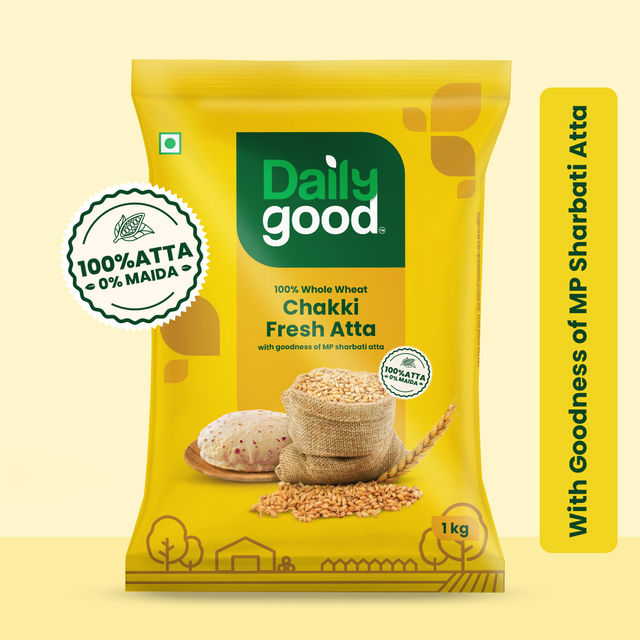 Daily Good MP 100% Whole Wheat Atta 1 kg Combo