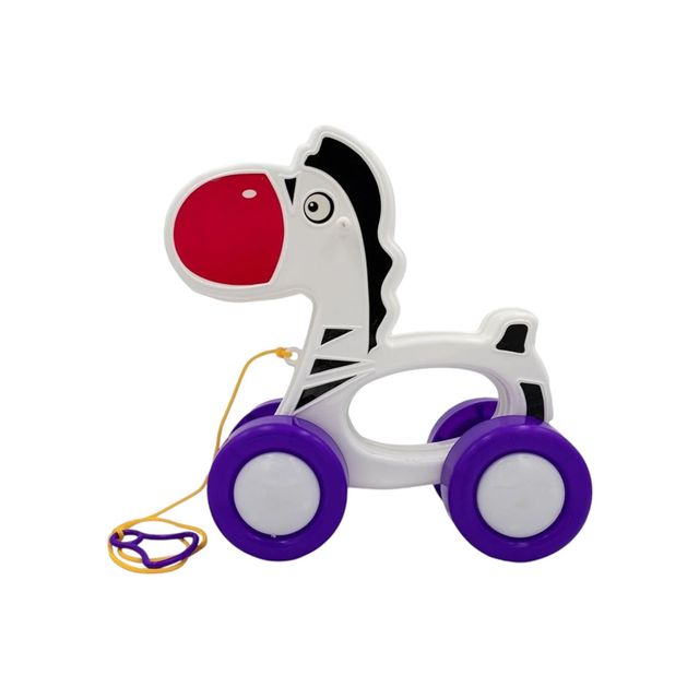 Toybharat Pulling Zebra |Multicolour | 3-6 Years Kids | Birthday Gift |Pull Along Toy