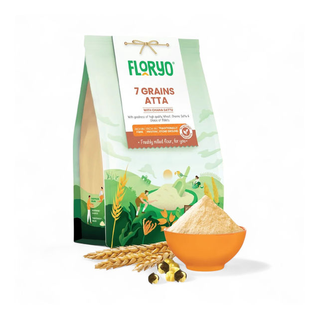 Floryo 7 Grains Atta | With Chana Sattu