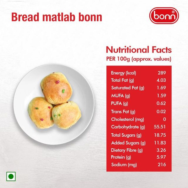 Bonn Prime Time Premium Fruity Bun Bread (6 Slice)