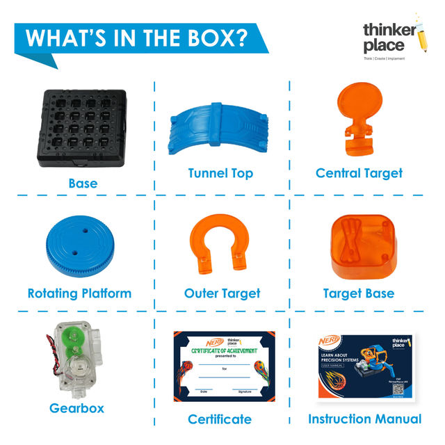 ThinkerPlace Target Strike DIY Kit | Learn Precision Systems with Fun Target Game (Age 8+)