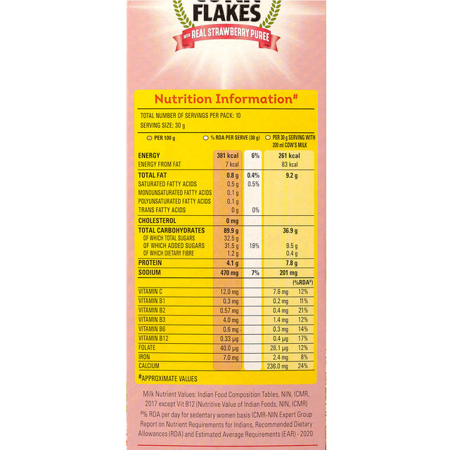 Kellogg's Corn Flakes With Real Strawberry