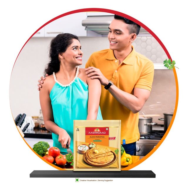 Aashirvaad Ready To Cook Aloo Paratha 400 g Combo