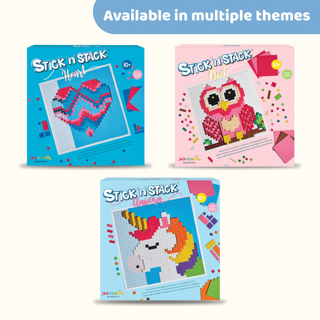 Jackinthebox Stick 'N' Stack Heart - Art & Craft Kit