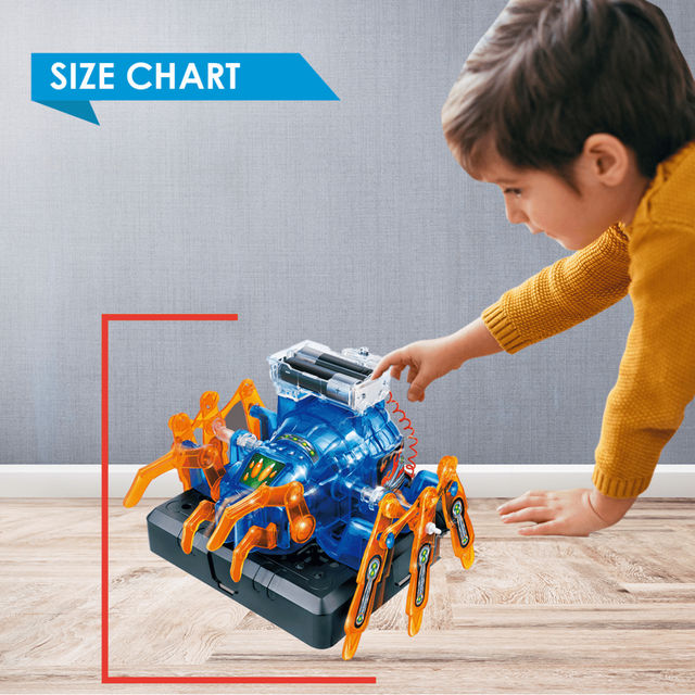 ThinkerPlace Robotic Spider DIY Kit | Build & Learn Robotics with Working Spider Toy (Age 8+)