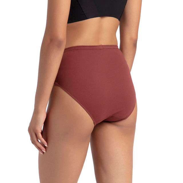 Jockey 1406 Women's Super Combed Cotton Mid Waist Hipster Panty|PO3 | Multicolor Dark assorted-S