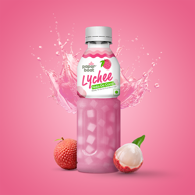 Paper Boat Lychee Fruit Juice | Juicy Sips, Chewy Bites | Refreshing Summer Drinks