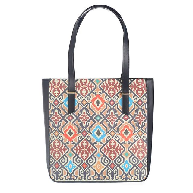 Priyaasi Women's Polyurethane 5.5 L Double Handle Tote Bag | Multicolour - Standard