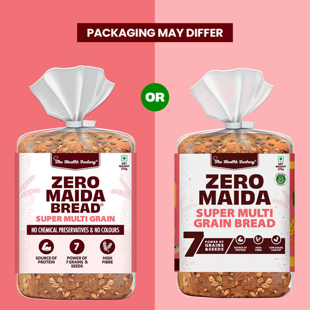 The Health Factory Zero Maida Multigrain Bread | Clean Label - Not Brown
