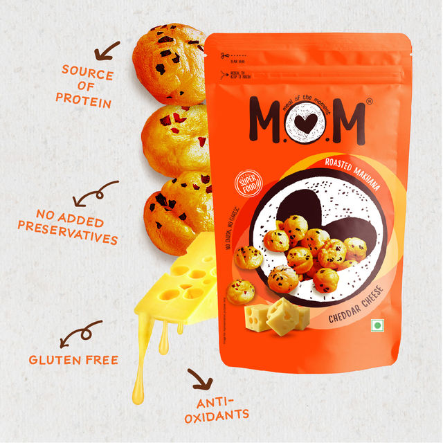 MOM Roasted Makhana Cheddar Cheese