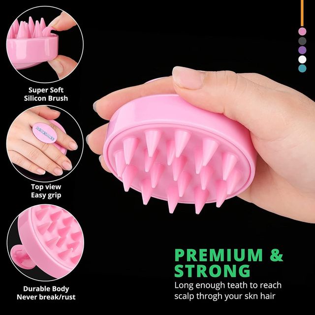 Beautiliss Professional Silicone Hair Scalp Massager | Anti Dandruff Shampoo Brush | Hair Growth-01