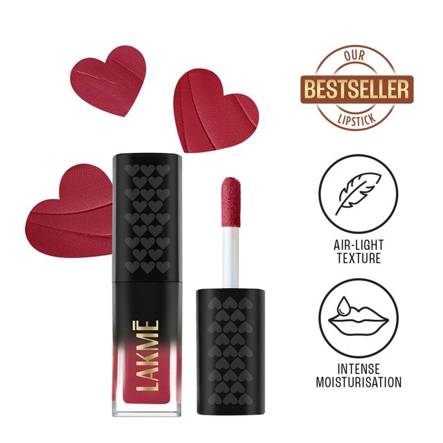 Lakme Xtraordin-airy Lip Mousse Mini | Crimson Sky