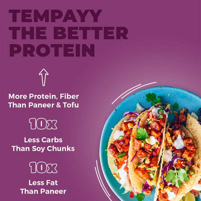 Hello Tempayy 36g Protein Tempeh Cubes | Peri Peri - Low Fat & High Fibre