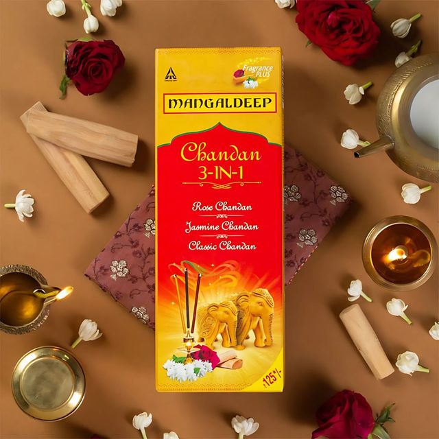 Mangaldeep Chandan 3 In 1 Agarbatti