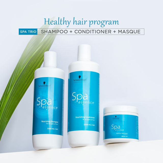 Schwarzkopf Professional Spa Essence Hydrating Treatment Hair Mask(500ml) & Schwarzkopf Professional Spa Essence Nourishing Shampoo(1l) Combo