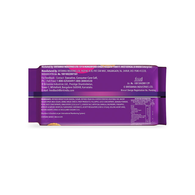 Britannia Jimjam Pops, Crunchy Cookie With Vanilla Crème And Jammy Center, Open Crème Biscuit
