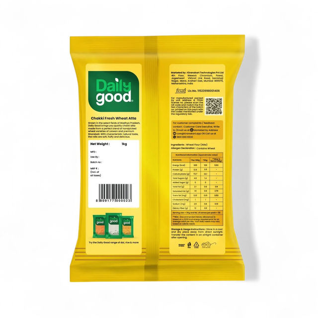 Daily Good MP 100% Whole Wheat Atta 1 kg Combo