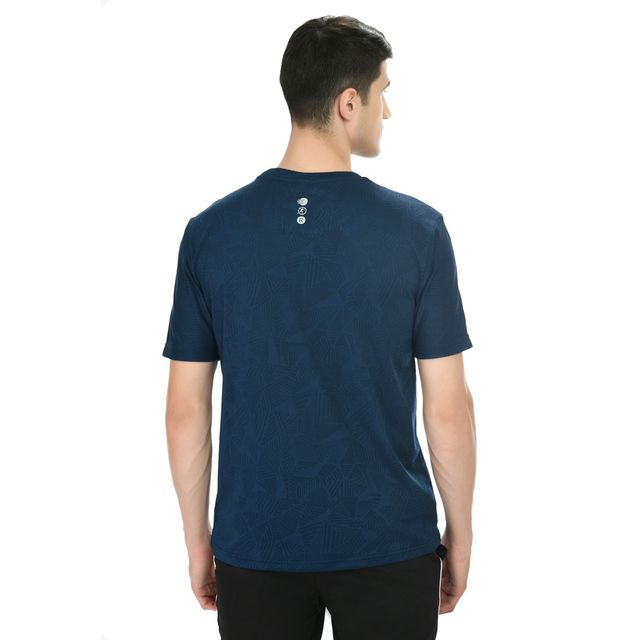 Playr Men's Adult Running Cross Run Tee 100% Polyester for All Season | Blue | S