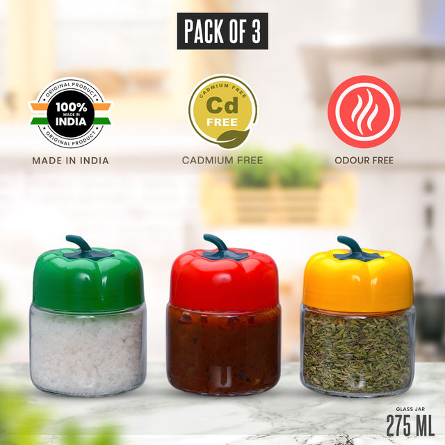 Yera 275 ml 3 pcs Jar Set - Sweet Pepper Jars