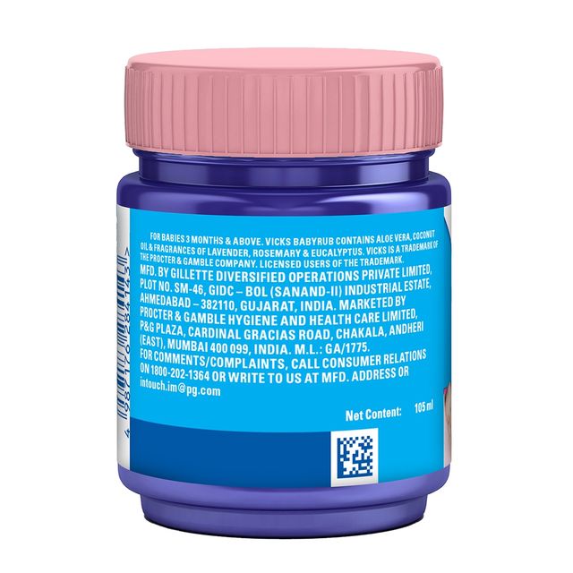 Vicks Babyrub Moisturize Soothe Relax Baby Balm For Kids | Assorted | 3+ months