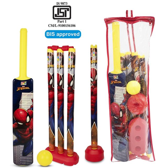 ITOYS Cricket Set No.4 With 3 Wicket-Ultimate Spiderman 0xc0048109c8 (Assorted)