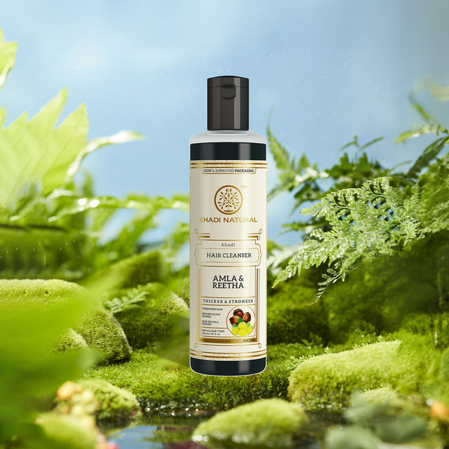 Khadi Natural Amla And Reetha Hair Cleanser | Promotes Hair Growth And Strenghtens Hair