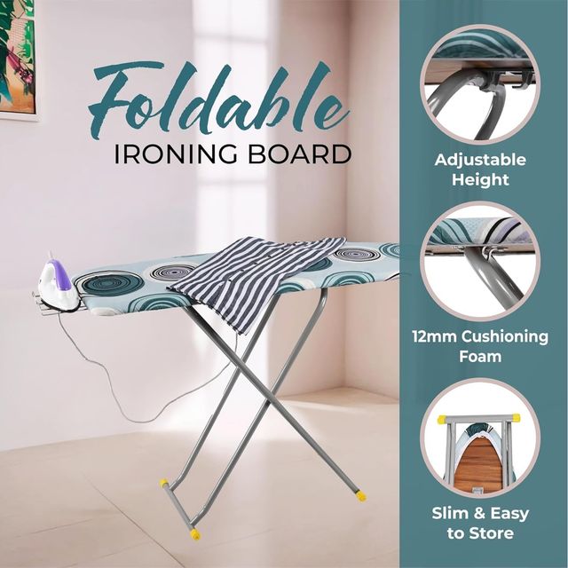 Kuber Industries 15 Inch Adjustable & Foldable Iron Stand for Clothes & Sarees