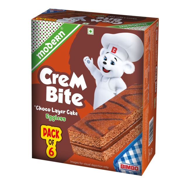 Modern Crembite Choco Layer Cake 6 in 1 Pack