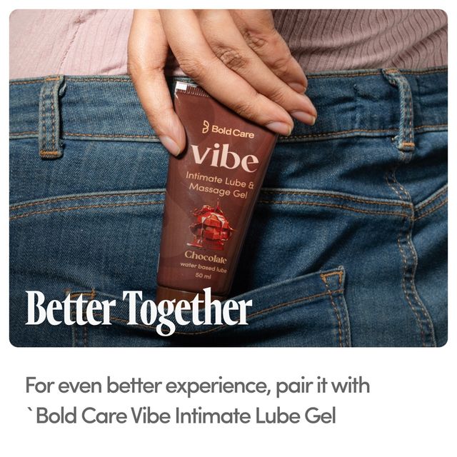 Bold Care Vibe Chocolate Water Based Lube (50ml) & Bold Care Ultra Thin Chocolate Flavoured Condoms (10pc) Combo