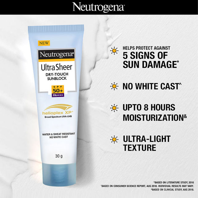 Neutrogena Ultra Sheer Dry Touch SPF 50+ Sunblock Sunscreen Lotion