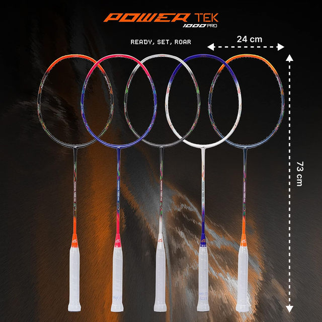Hundred Powertek 1000 Pro Strung Racket With Full Racket Cover