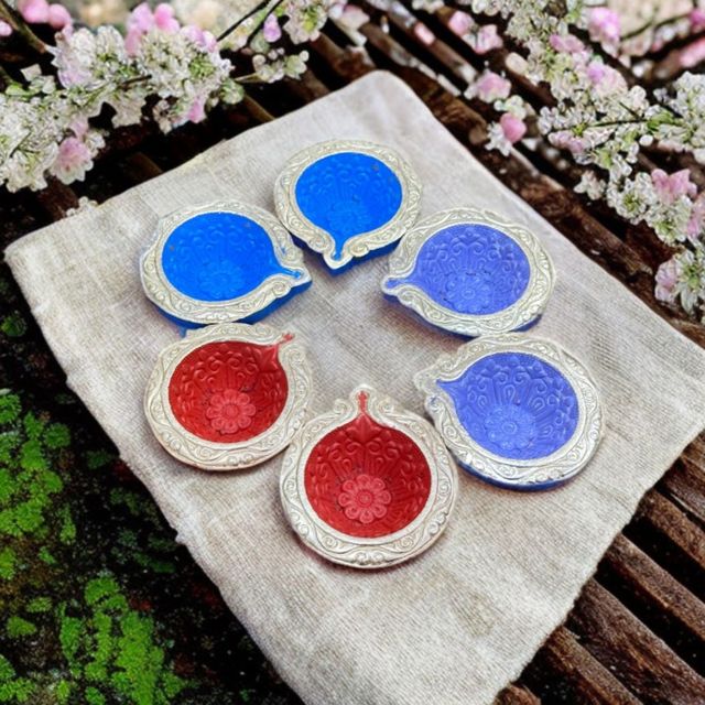 Diacraft Multicolor Rippled Diya