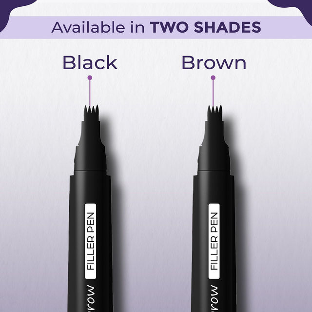 Sanfe Eyebrow Filler Pen Enhancer, Waterproof, Long-Lasting Finish For Denser Eyebrows - Black