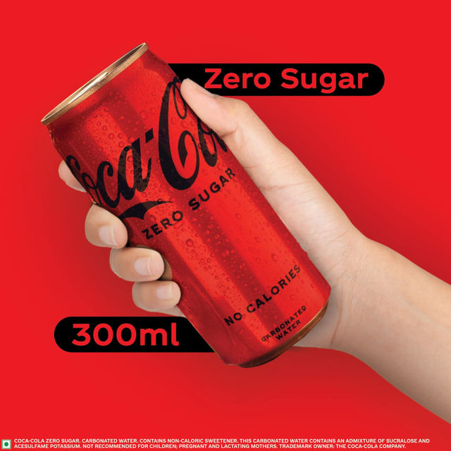 Coke Zero Cola Diet Soft Drink Can