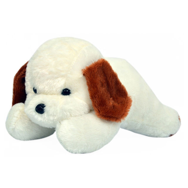 Babique Dog Cute Plush Soft Toys for Kids Birthday Gift 26 cm White