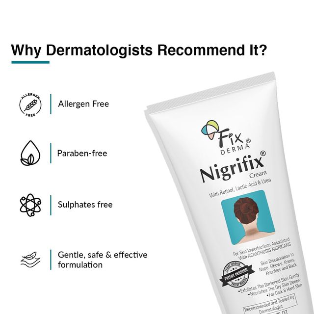 Fixderma Nigrifix Cream - Dark Patch Corrector | For Neck, Underarms, Elbows