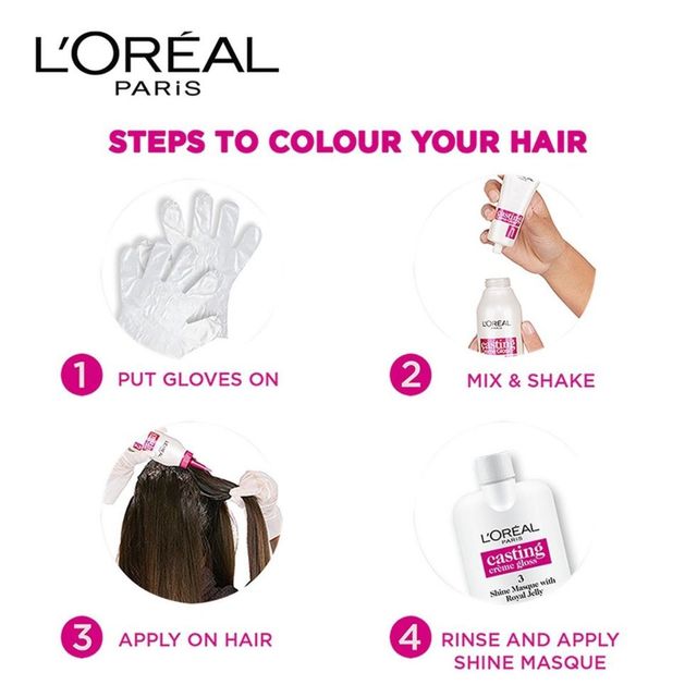 L'Oreal Paris Casting Creme Gloss Small Pack, 400 Dark Brown