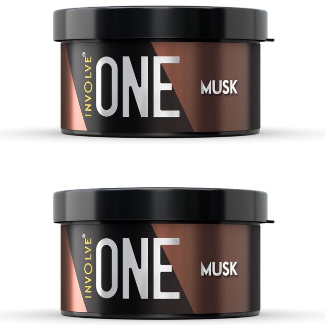 Involve Your Senses One Musk Organic Car Perfume | Pack of 2 | Fiber Air Freshener