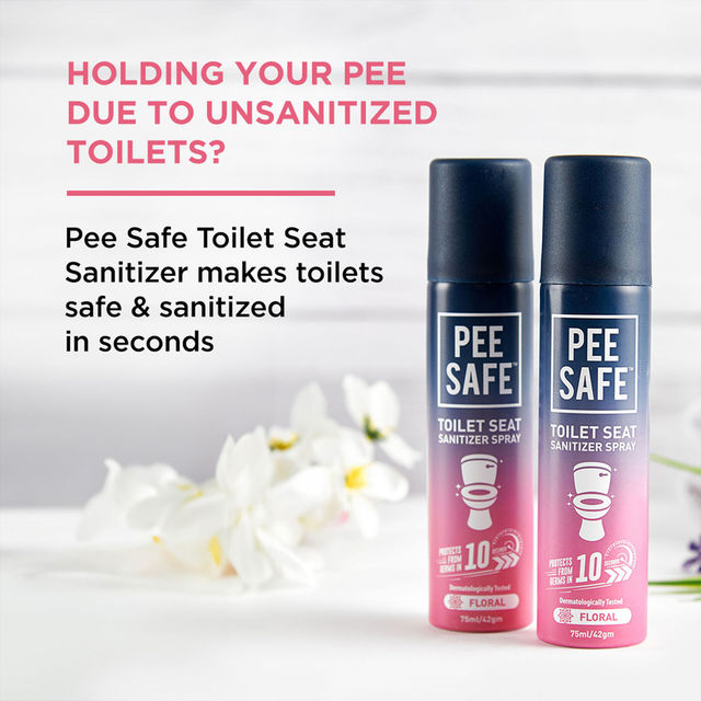Pee Safe Toilet Seat Sanitizer Spray Floral