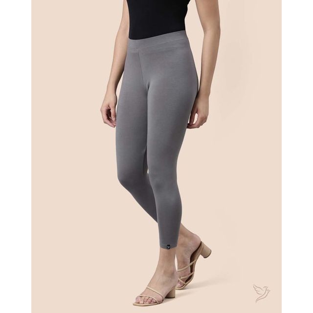 Twin Birds Women's High Ankle Legging | Steel Grey - L