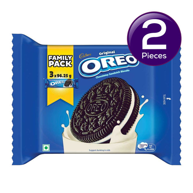 Cadbury Oreo Vanilla Flavour Crème Sandwich Biscuit Family Pack 275.55 g Combo